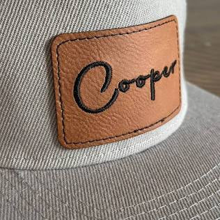 Custom Laser Engraved Leather Patches